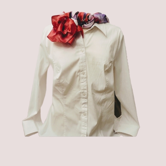 NWT Juicy Couture Rectangle Floral Print Scarf - Picture 5 of 9